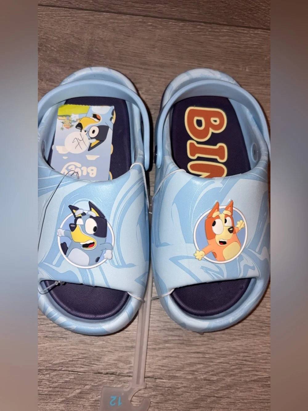 Bluey Kids Size 12 Sandals Slingback Open Toe Brand New W Tags